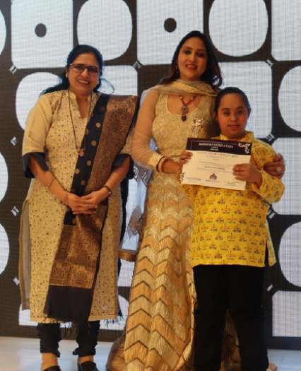 Kids performing on stage